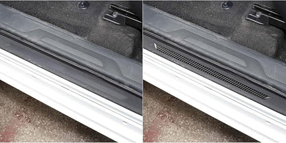 NVCNX Real Premium Carbon Fiber for Toyota Tundra 2022-2026 2023 2024 2025 Door Sill Scuff Plate Door Entry Guard Protector Cover Interior Trim Accessories Overlay Sticker 4PCs not for Extended Cab