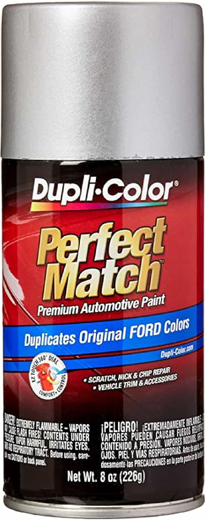 Dupli-Color EBFM03617 Perfect Match Automotive Spray, Ford Silver Birch, JP – 8 oz. Aerosol Can