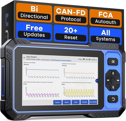 MUCAR 682 AI-Assisted OBD2 Scanner Bidirectional Scan Tool, Scanner for Car ALL System, OBD2 Scanner Diagnostic Tool with Active Test,Car Diagnostic Scanner with 20+ Reset,CAN FD & FCA SGW,Free Update