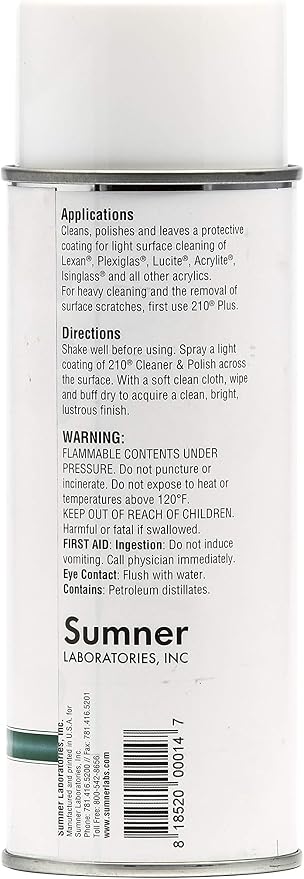 Camco Plastic Cleaner and Polish | Protect Isinglass, PLEXIGLAS, and Vinyl | Spray | 14oz (40934)