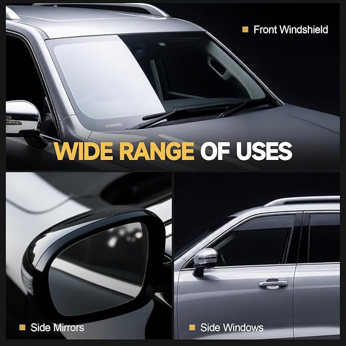 Toretark Car Ceramic Glass Coating Spray,Automotive Windshield Rain Repellent Glass Polish Protect, Long-Lasting Quick Dry Coat (3.38 fl oz +Towel)