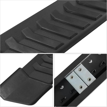 COMNOVA OE Style 6 Inch Side Running Boards Nerf Bars Side Steps Side Bars Fit 1999-2016 Ford F250 F350 Super Duty Extended Cab Pickup 3/4 Size Rear Doors,Off-Road (Black)