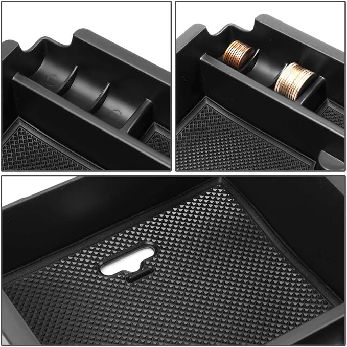 DNA MOTORING ZTL-Y-0020 Center Console Armrest Organizer Tray (for 16-17 Nissan Maxima), 1 Pack,Black