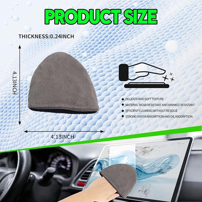 Car Screen Cleaner,Car Display Cleaner,Microfiber Car Touch Screen Cleaner Cloth,Suitable for Automotive,Cell Phone,Computer,and pad displays (Triangle)