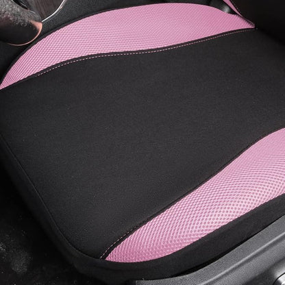Flying Banner Butterfly car seat Covers ful Set Fashion Universal Lady Woman Female Rear Bench Split Colorized (Pink Black, Full Set)