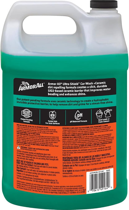 Armor All Ceramic Foaming Car Wash Soap with Extreme Shield, 1 Gallon, 128 Fl Oz (Pack of 1)