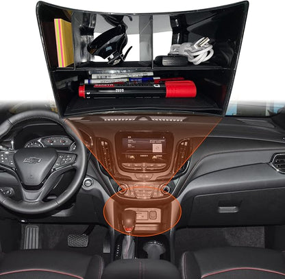 Compatible with Chevy Equinox 2024 2023 2022 2021 2020 2019 2018 Center Console Tray Organizer, Armrest Secondary Storage Box (Organizer Under Radio)