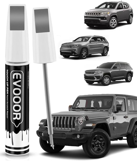 PDN Sting Gray Touch Up Paint Compatible with JeepExact Match 2 in 1 Touch up Paint for Chips and Nicks Repair