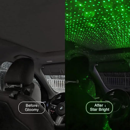 Star Projector Night Light, Car Accessories for Women and Men, Romantic Car Led Lights Interior, Adjustable Interior Car Lights, Bedroom, Roof, Room Decor, Home Decor, Plug and Play