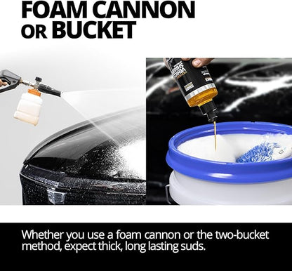 CERAKOTE High Foam Vehicle Shampoo (16 oz) – pH Neutral Premium Car Wash Soap for FoamCannon, SnowFoam, Pressure Washer & Hand Wash – Ceramic Coating Prep & Maintenance – Citrus Scent – Maximum Suds