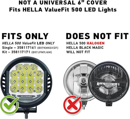 Hella 358116991 6" Amber Driving Light Cover For 500 LED