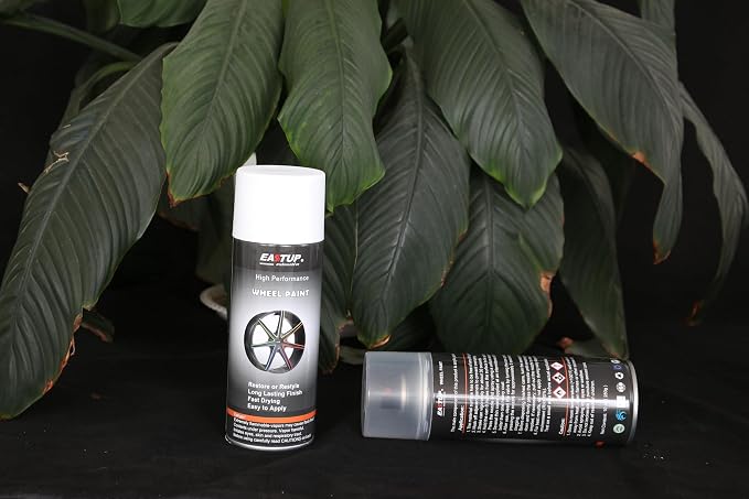 EASTUP Premium Clear Acrylic Enamel Wheel Paint - Brilliant Finish, High Durability, Fade-resistant, Quick Drying Rim Coating Spray Paint.