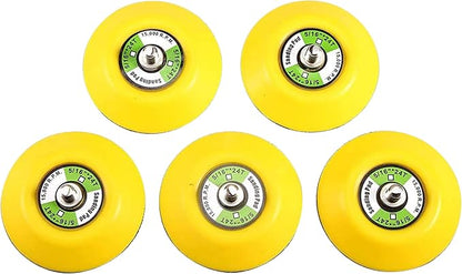 5Pcs 3-Inch Dual Action Backing Plate, 5/16"-24 Thread | 15,000 RPM