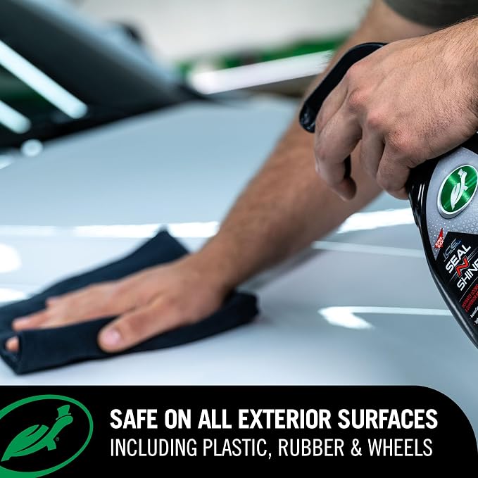 Turtle Wax ICE Seal N Shine, Car Wax Sealant, High Gloss Shine, Insane Water Beading and Durable Paint Protection, Carnauba Wax Infused, For Paint, Wheels, Glass, Plastics and More, 16oz (Pack of 2)