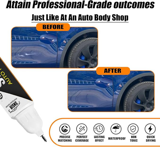 Car Touch up Paint(Deep Blue Metallic(PPSB)) Compatible with Tesla Model Y/3/X/S, Car Paint Pen Scratch Repair Two-In-One Touch Up Paint, Premium Car Scratch Remover for Deep Scratches