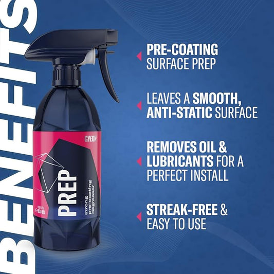 GYEON Prep Redefined 500 ml - Pre Coating Car Prep Spray | Ceramic Coating Prep Spray for Proper Ceramic Coating Application