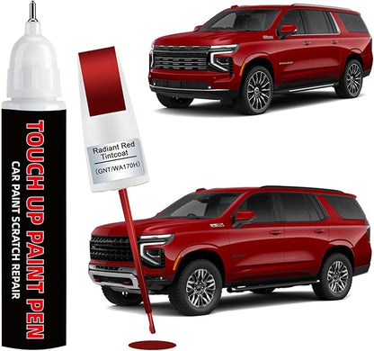 Radiant Red Tintcoat(GNT/WA170H) Car Touch Up Paint for Chevy 2-in-1 Car Scratch Repair Pen with Tip&Brush, DIY Color-Code Matched Auto Paint for Rock Chips Door Scratches Paint Nicks Bumper Marks