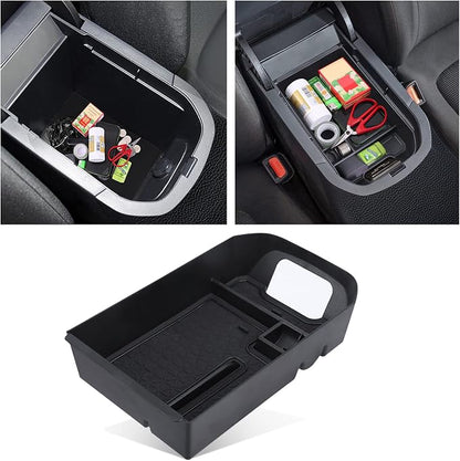DIAMOOKY Upgraded Center Console Organizer Compatible with Toyota RAV4 2025 2024 2023 2022 2021 2020 2019 Interior Accessories, Gear Shift Storage Tray Secondary Box Insert Divider - 2pcs