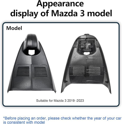 Mangoal 4K Dash Cam Custom fit for Mazda 3 2019 2020 2021 2022 2023(Model A), UHD 2160P Video, Free App & WiFi, GPS, 64GB Card