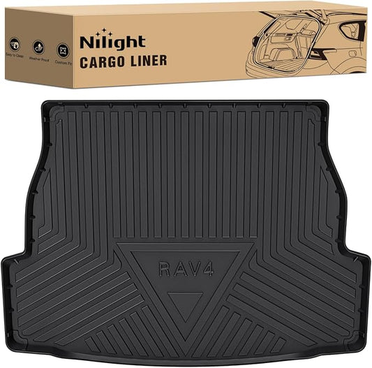 Nilight Cargo Mats for Toyota RAV4 2019 2020 2021 2022 2023 2024 2025,All Weather Protection Heavy Duty Cargo Liners