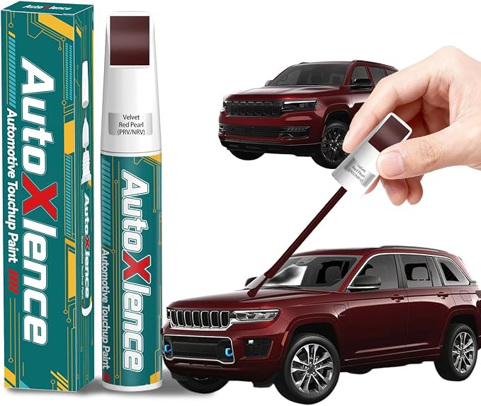 Velvet Red Pearl(PRV/NRV) Touch Up Paint Compatible with Jeep Car Paint Pen Scratch Repair Automotive Scratch Remover Fix Exact Color Match