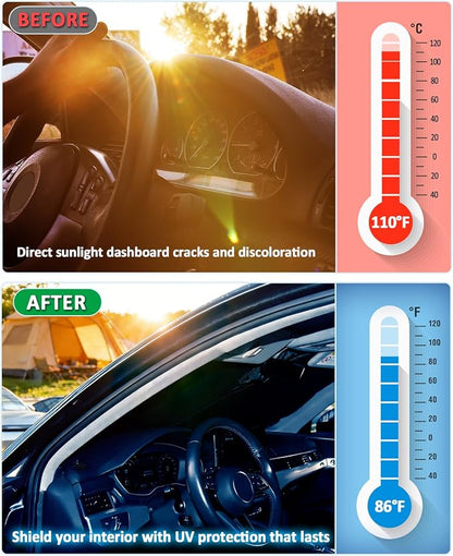 Sunshade for X3 Windshield Sun Shade Custom Fit for 2011-2015 2016 2017 BMW X3 Accessories Foldable Front Window Shield Cover Sun Visor Protector Automotive Interior Protector Block UV Rays