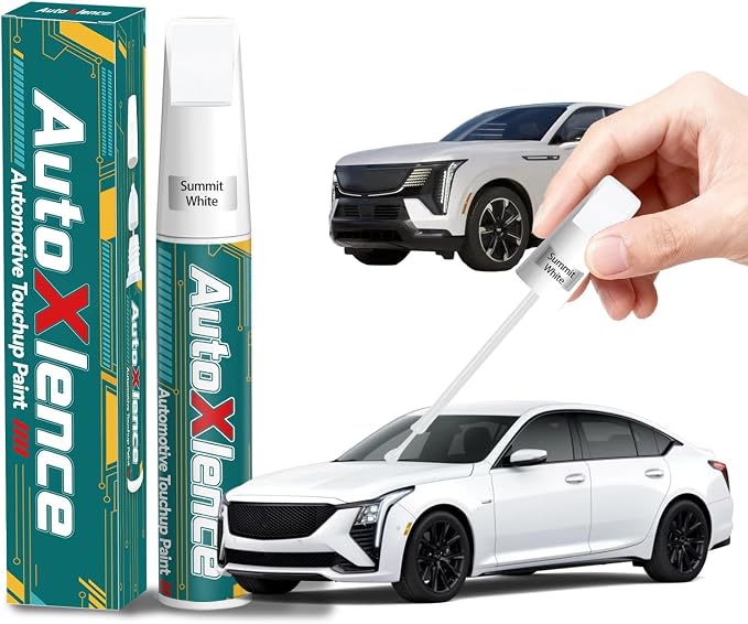 Summit White(GAZ/WA8624) Touch Up Paint Compatible with Cadillac Car Paint Pen Scratch Repair Automotive Scratch Remover Fix Exact Color Match
