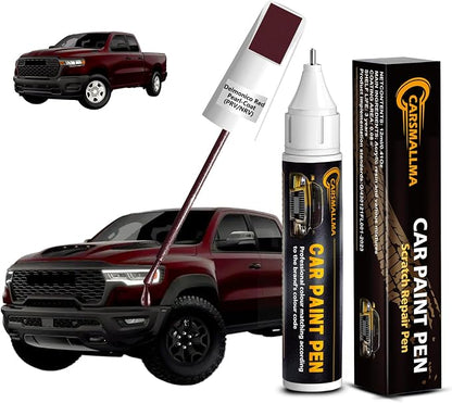 Delmonico Red Pearl-Coat(PRV/NRV) Car Touch Up Paint for Ram, Color Accurate Car Paint Scratch Repair Pen Kit Quick & Easy Fix Vehicle Chips and Automotive Nicks Scuff