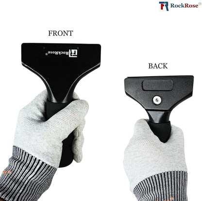 RockRose Elite 6" Cast Aluminum Squeegee – Sturdy, Long-Handle Anti-Slip Grip Precision Blade Change with Allen Wrench Professional Window Tint Application Tool-1 Unit