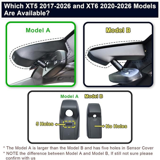 Mangoal Front 4K & Rear 1080p Dash Cam Custom fit for Cadillac XT5 2017-2026 XT6 2020-2026(Model A), UHD 2160P Video, WiFi, App, Loop Recording, Easy to Install, 128GB Card