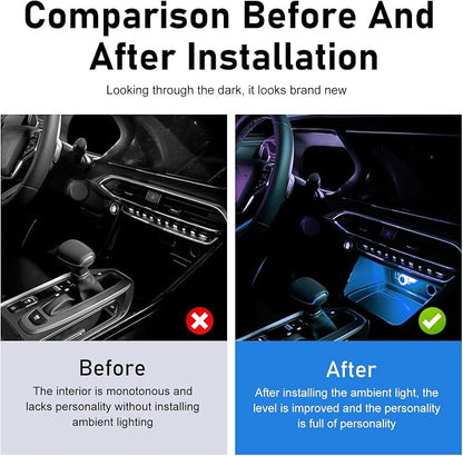 1 PCS Mini USB LED Car Interior Light, Plug & Play Compact Atmosphere Lamp, Personalized Automotive Interior Ambient Light Decor, Universal for Most Cars (Blue)