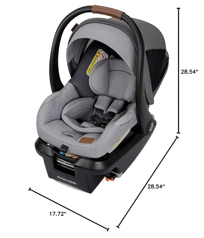 Maxi-Cosi Mico Luxe+ Baby Car Seat: Infant Car Seat with Base and Versatile Baby Carrier Seat Functionality, Urban Wonder