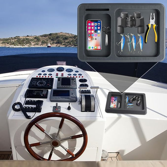 EVA Foam Boat Dash Pad, Anti-Slip Boat Dash Organizer Perfect for Fishing Center Consoles (6Color,2Size)