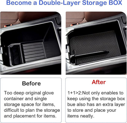 TTCR-II Center Console Organizer Tray for BMW X3 2018-2024 and X4 2019-2025 2026, for X3 G01 Console Organizer 2018-2024, for X4 G02 Center Armrest Storage Box 2019-2025 2026