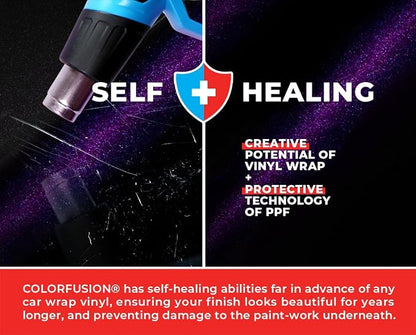 ColorFusion PPF by VViViD, Gloss Cosmic Purple Dry Apply PPF Vinyl Car Wrap Roll 60ft x 5ft