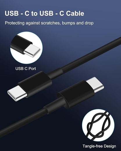 WODENTA for iPhone 17/16/15 Pro Max Car Charger, 67W 3-Port Fast USB C Car Charger Power Cigarette Lighter Adapter with 3FT USB C to C Cable for iPhone 17/17 Pro/Air/17e/16/15 Pro Max/Plus/16e, iPad
