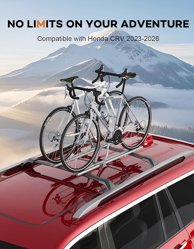 Wonderdriver 300lbs Roof Rack Cross Bars Fit for 2023 2024 2025 2026 Honda CR-V CRV & CRV Sport Hybrid, Heavy Duty All-Metal Aluminum Crossbar Luggage Racks Roof Rails Rooftop Carrier Canoe Kayak Bike