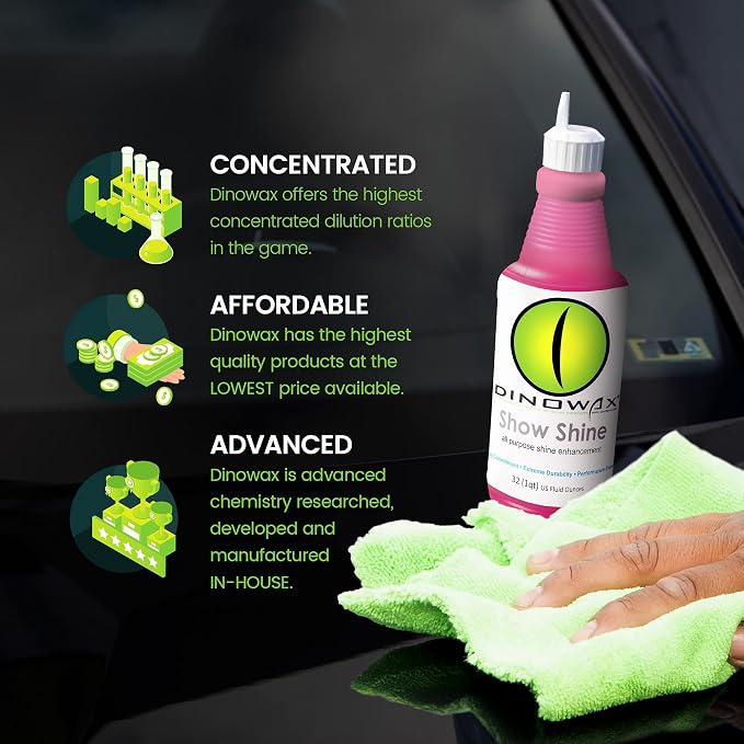 Show Shine, All Purpose Shine Enhancement, Car Wash Detail Spray, Car Detailer Spray, Car Detailing Supplies, Strawberry Shortcake Scent, Clean Collection, 32 oz