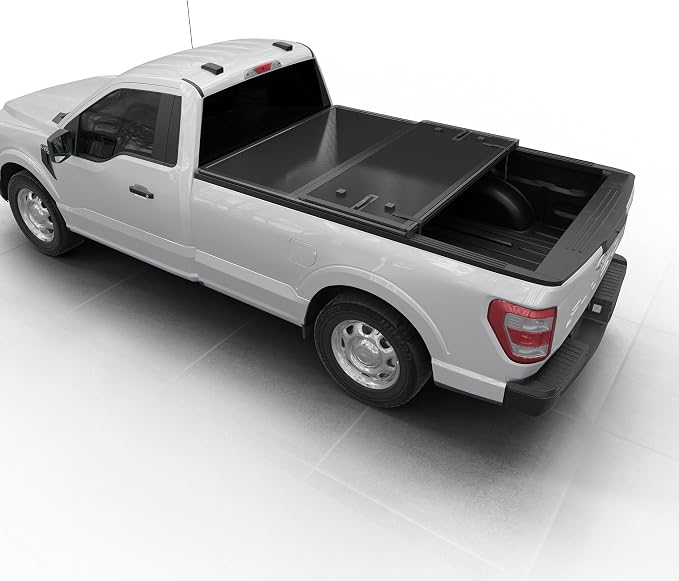 Toptiny Hard Folding Truck Bed Tonneau Cover|HTF018|Fits 2015-2024 Ford F-150 8FT Bed (98")