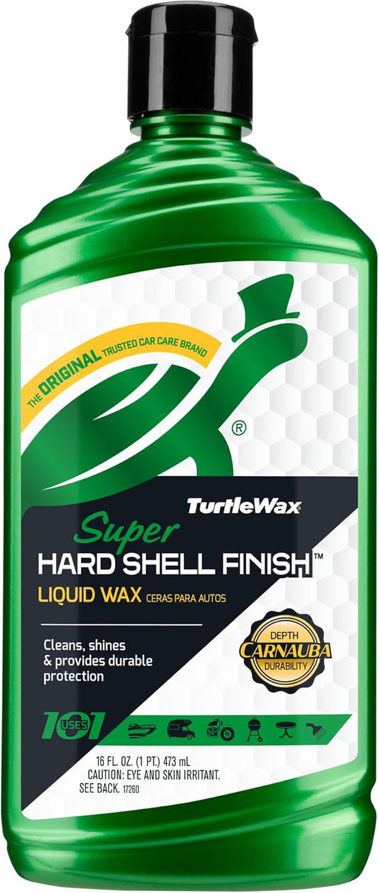 Turtle Wax T-123R Super Hard Shell Liquid Car Wax - 16 Fl Oz., Green