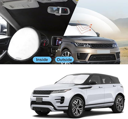 TINGLU Sun Shade for Land Rover Range Rover 2013-2021(Not Fit Range Rover Sport) Accessories Windshield Sun Shade Window Shade UV Rays Protection Sun Visor Cover