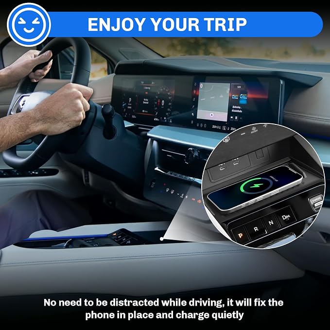 SXCY for 2025 2026 Nissan Murano Wireless Charging Protective Mats 2025 2026 Murano Accessories Center Console Inserts Liner Anti-Slip Anti-Dust Waterproof Mats