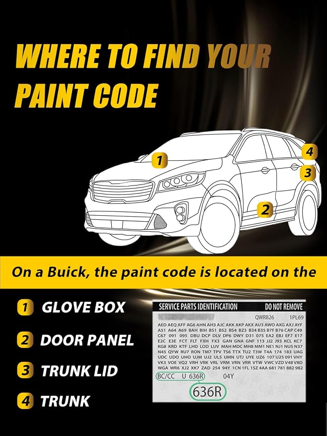 Touch Up Paint for Buick White Frost Tricoat(G1W/WA140X) Car Touch Up paint Genuine Exact Color Code Compatible With Buick Vehicle