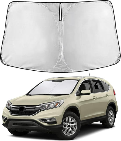 EcoNour Windshield Sunshade Compatible for Honda CR-V 2012-2014 2015 2016, LX, EX, EX-L, Sport, Sport-L, Touring, Sun Visor for Front Window Sun Shade Cover, UV Protector, Car Accessories