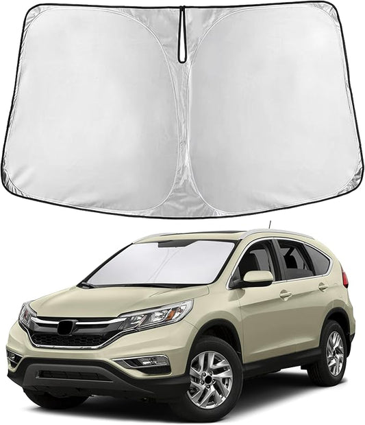 EcoNour Windshield Sunshade Compatible for Honda CR-V 2012-2014 2015 2016, LX, EX, EX-L, Sport, Sport-L, Touring, Sun Visor for Front Window Sun Shade Cover, UV Protector, Car Accessories