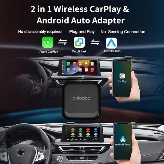 CarbitLink Adapter for Chery/Chirey Geely Jac Changan Jetour MG Gac Baic, Wireless CarPlay/Android Auto Converter for OEM Smart-Link Phone-Link EasyConnection v6.0 and Above 2022-2026 Cars