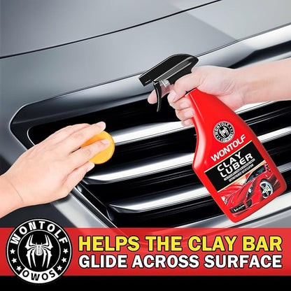 Heavy Duty Car Clay Bars Auto Detailing Clay Luber Synthetic Lubricant Kit, 4 Clay Bars, Clay Bar Lubricant Tablets 10 Pack, Spray Bottle and Microfiber Towel for Car Detailing Cleaning