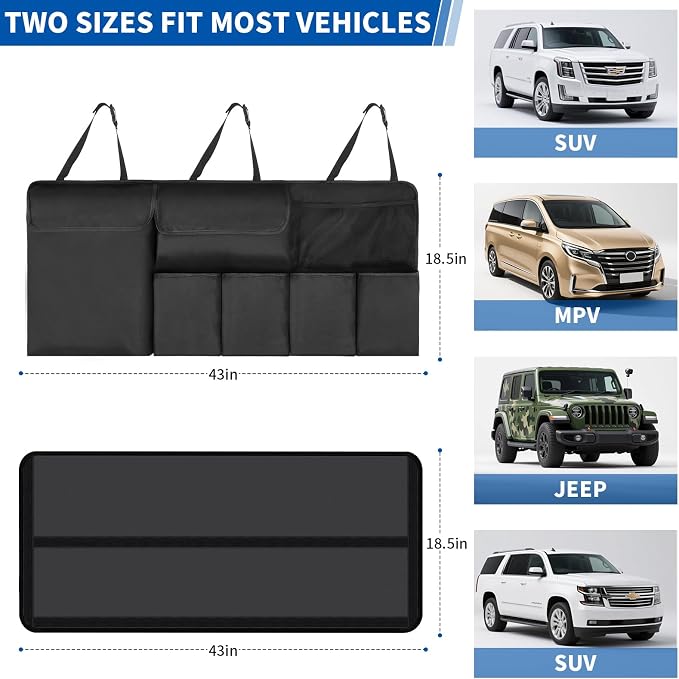 Car Trunk Organizer Backseat Hanging Organizer with Storage Pockets for Subaru Crosstrek, Forester, Outback, Ascent 2000-2024 2025 Car Accessories
