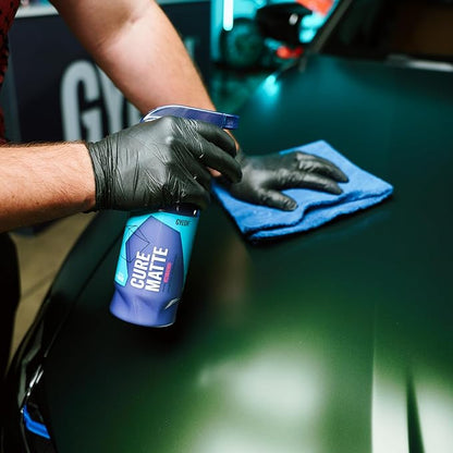 GYEON Cure Matte Redefined Hydrophobic Ceramic Spray Sealant for Matte Paint Vinyl PPF Vehicles with Silica Protection and Water Beading Long‑Lasting Matte Finish