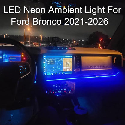 Led Ambient Lighting for Ford Bronco 2021-2026 Atmosphere Light LED Neon Strip Light